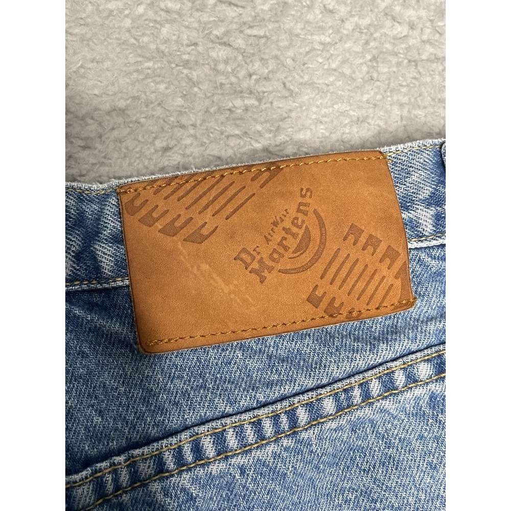 Vtg 90s Dr Martens AirWair Men 29 Super Baggy Butterfly Button Denim Jean Shorts - Picture 9 of 15